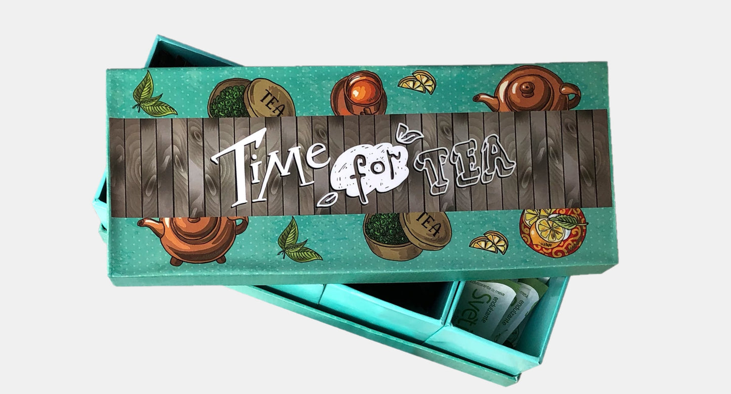 Caja de Té para Cuatro Sabores
